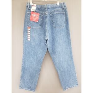 NEW OLD STOCK 80s Vintage Chic High Rise Mom Denim‎ Blue Jeans Size 18 petite